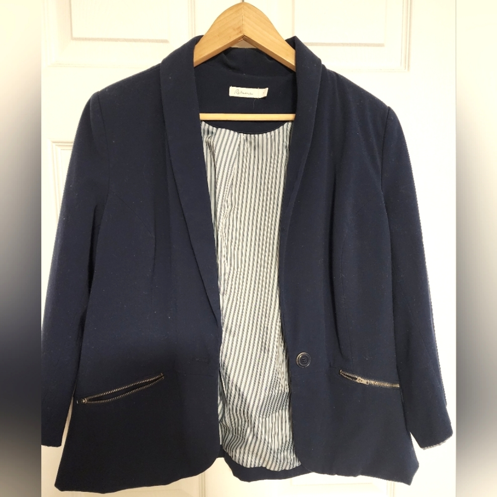 Reitmans blazer, 11, Navy